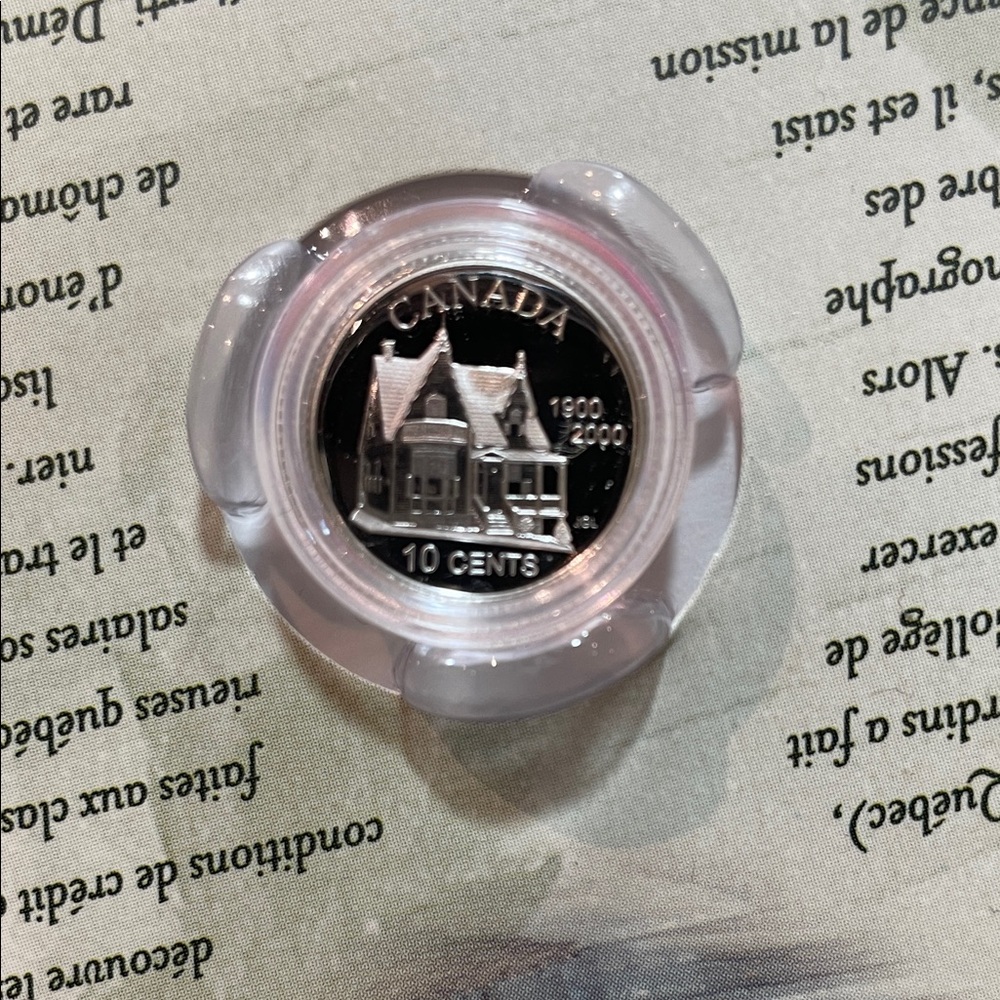 Desjardins 2000 10c Birth of the Credit Unions in NA100th Ann. Sterling Silver